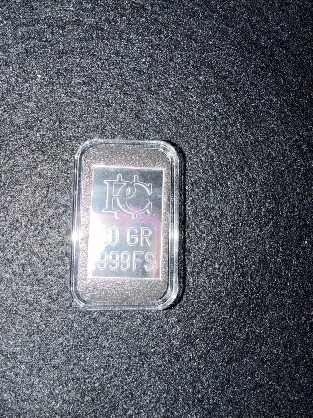 Rectangular Silver Bullion Bar - 10 GR .999 FS